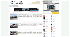 Desktop Screenshot of car-dimensions.com